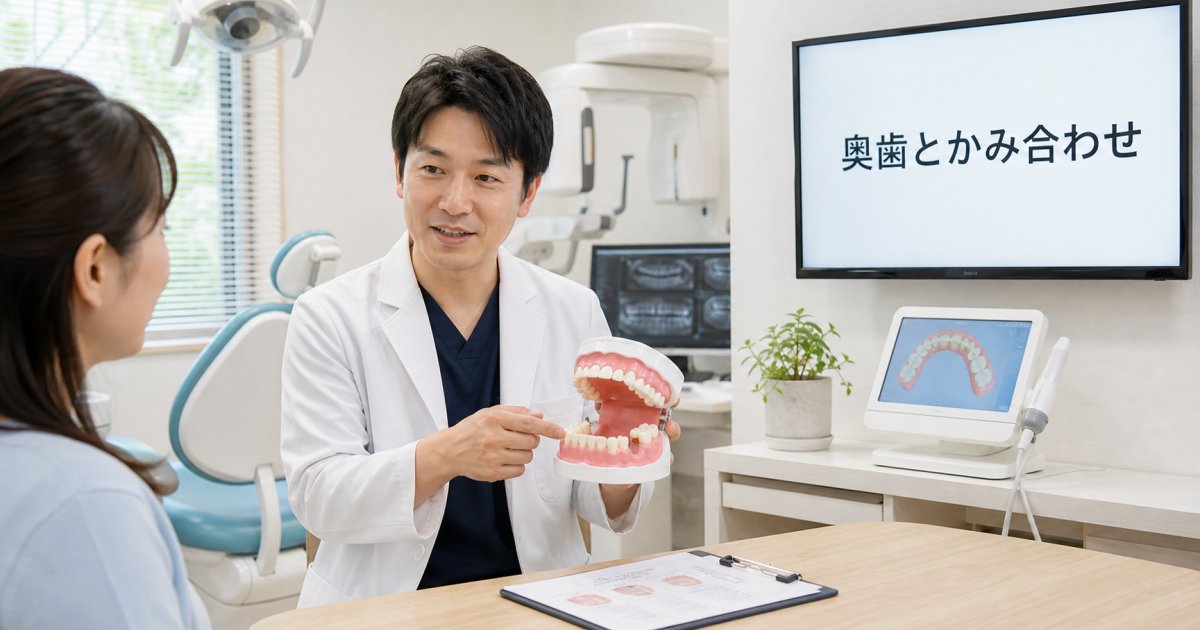 奥歯がないまま放置は危険？かみ合わせの影響と治療法を解説