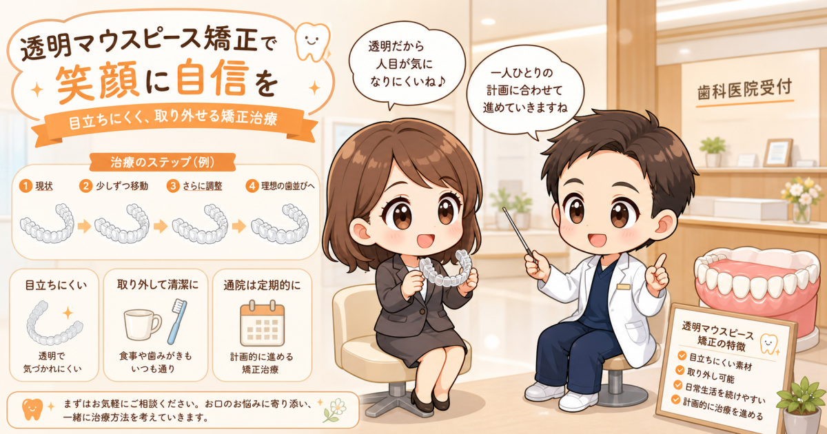 大人向けマウスピース矯正の仕組みと種類！仕事と両立する選び方