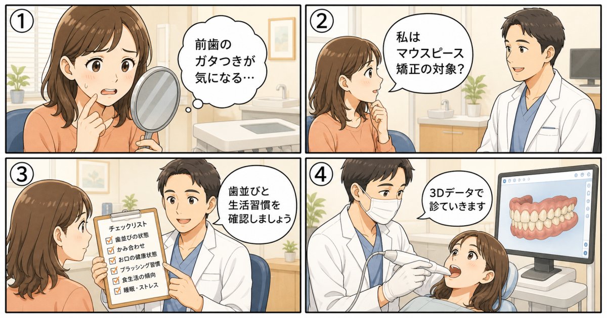自分の歯はマウスピース矯正の対象?適応がわかるチェックリスト