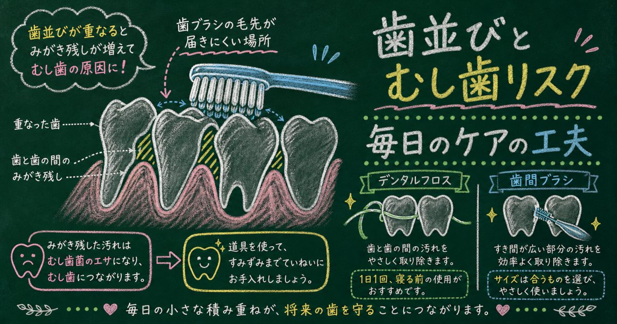歯並びが悪いとむし歯になりやすい？理由と今すぐできる予防法