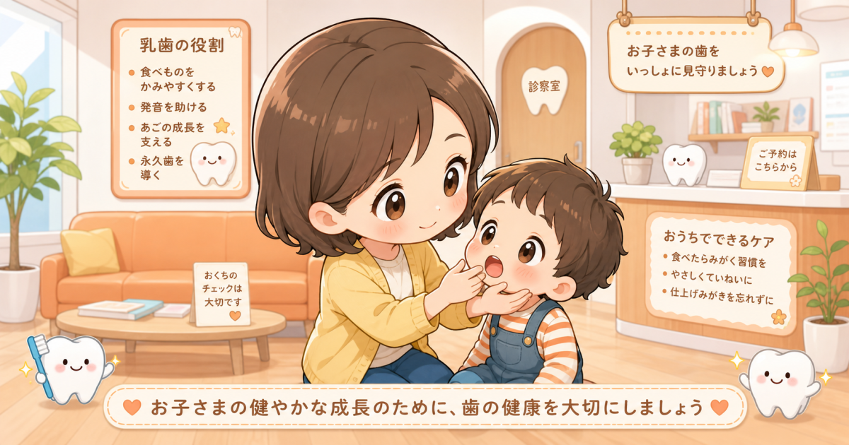 乳歯のむし歯放置は永久歯に影響?受診を迷う親への判断基準