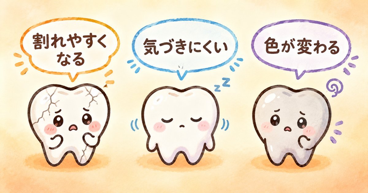 歯の神経を抜く3つのデメリットと将来生じるトラブル